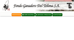 Desktop Screenshot of fondoganaderodeltolima.com